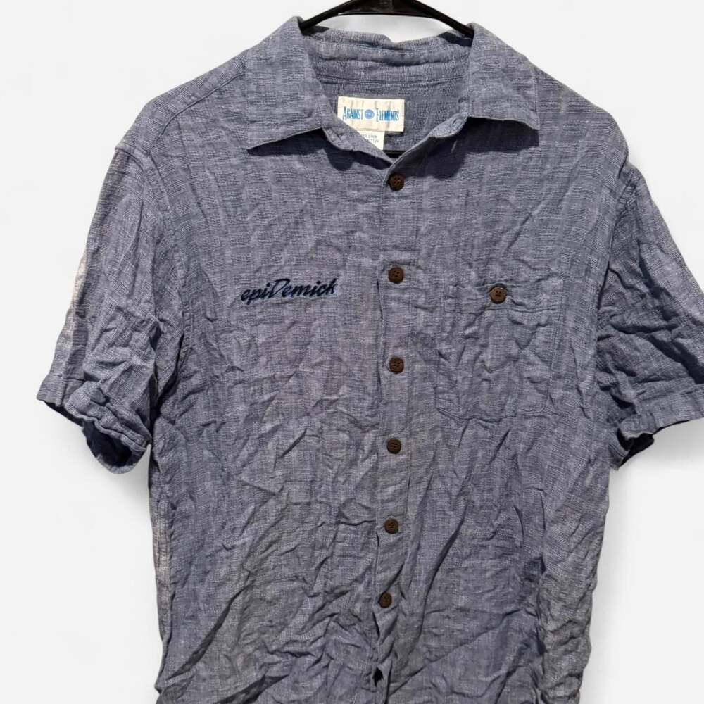 Vintage Against the Elements Y2K Skater Button-Up Shirt 'epidemick' Men's M